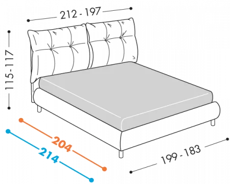 Loren Round bed
Available with bases
H25 – H32
