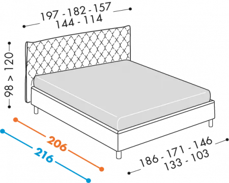 Fanny Fold bed
Available with H12 - 18 - 25 - 32 bases