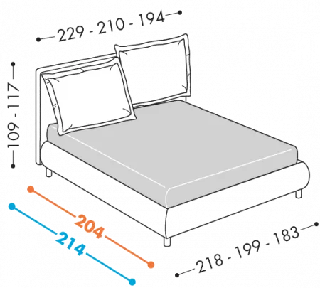 Vivian Round bed
Available with H25 - 32 bases